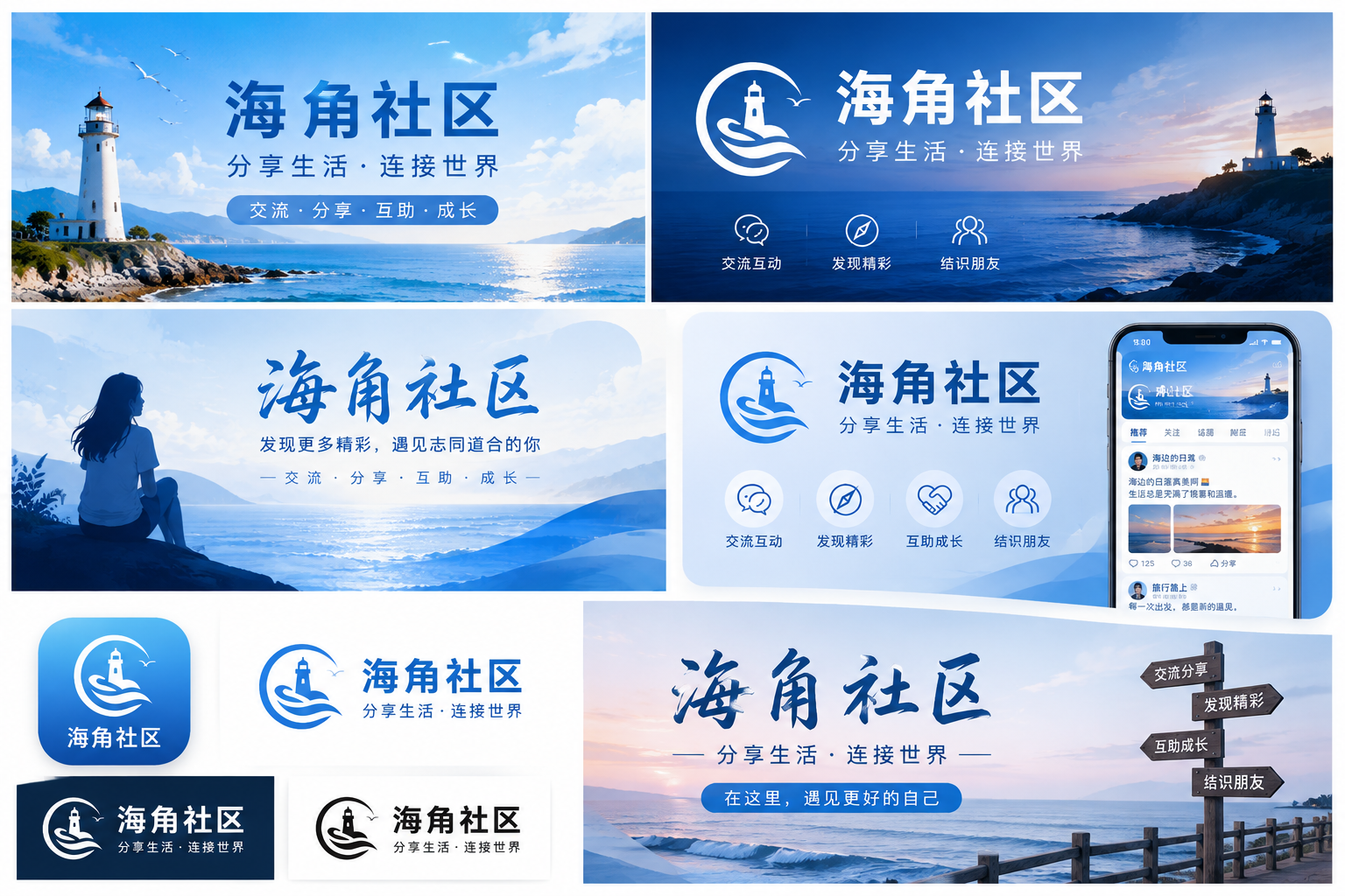 海角社区品牌与生活内容视觉